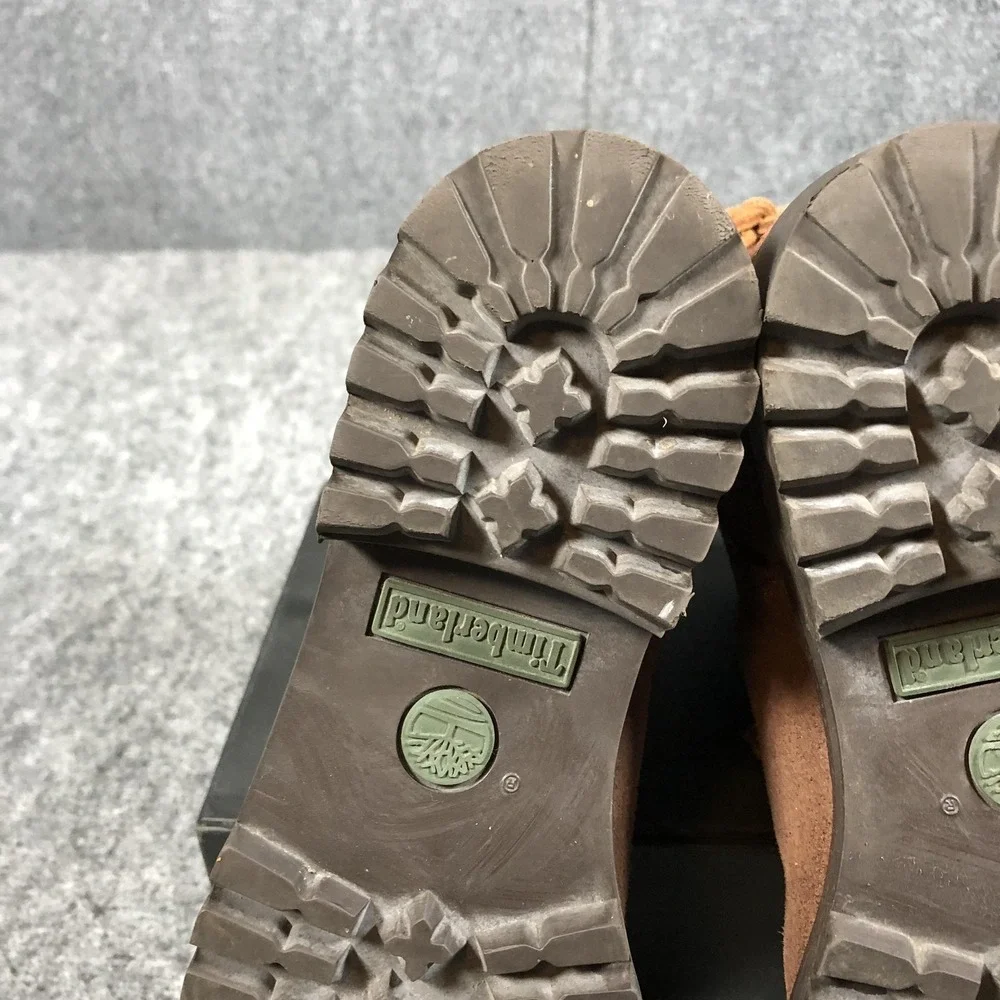 Timberland Ankle Boots Womens 8 M Brown Suede Lug Sole‎ Italy